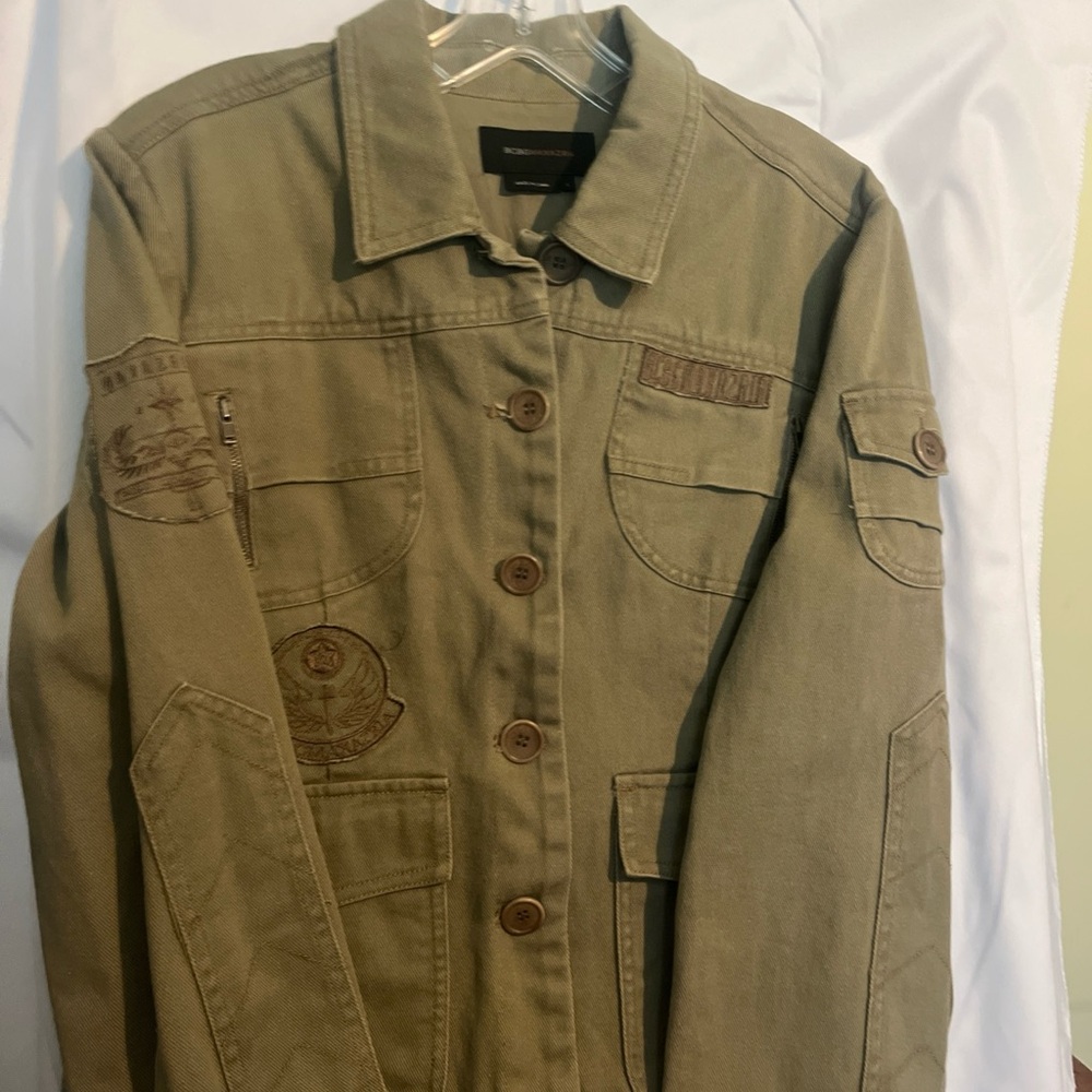 BCBGMaxAzria Khaki Utility Jacket‎ military